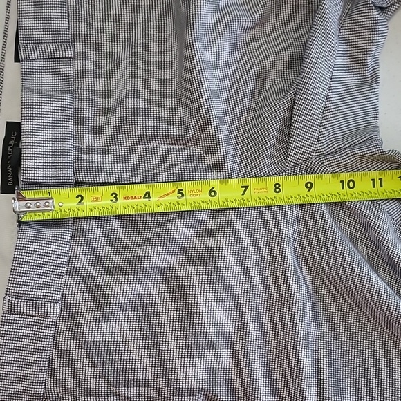 Banana Republic Black & White Patterned LOGAN style Pants size 6 - Picture 10 of 11